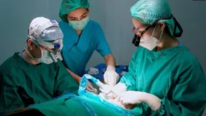  A patient undergoing hair transplantology at Nella Hair Clinic, a leading hair transplantology clinic in Ho Chi Minh City 