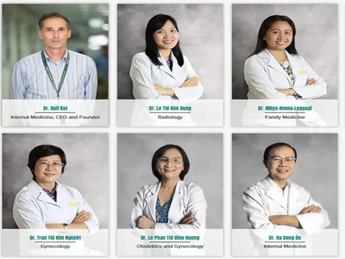Friendly and professional English-speaking doctors and staff at Care 1 clinic in Ho Chi Minh City in Vietnam ready to service international patients