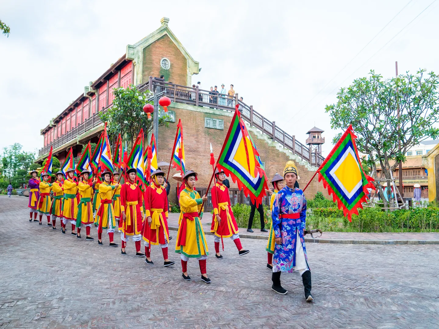  Vietnamese cultural parade as a tribute to the local culture in Grand World Phu Quoc- a popular tourism destination in Vietnam 