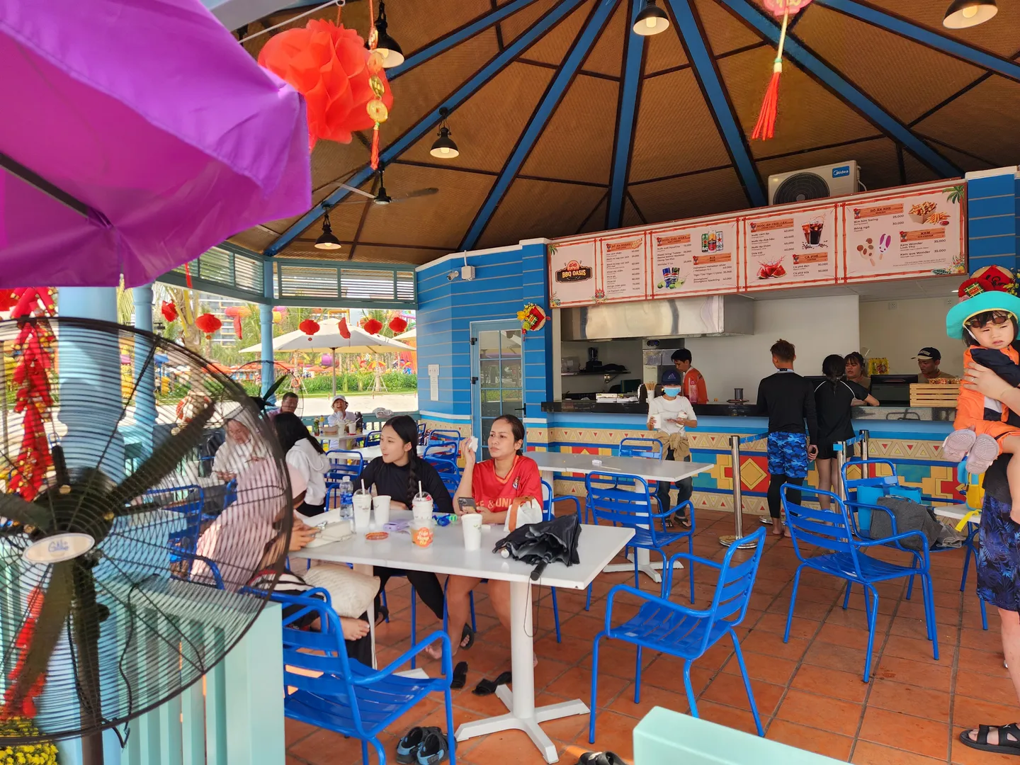  Image of a café in Grand Park in Ho Chi Minh City-a popular tourist destination in Vietnam 