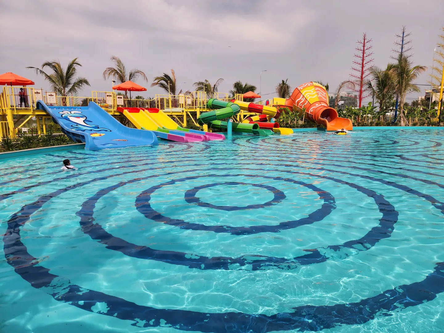  A kids' splash pool  in Grand Park in Ho Chi Minh City-a popular tourist destination in Vietnam 