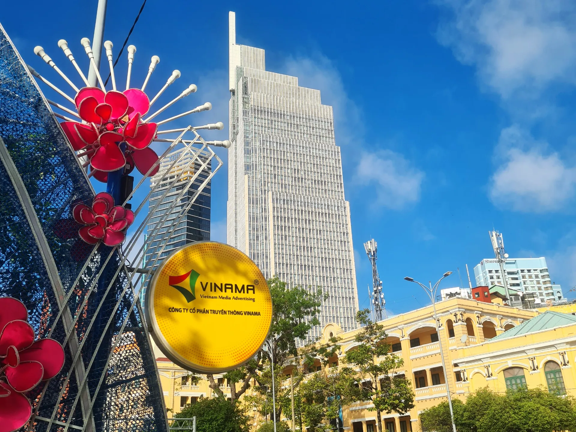  High-rise commercial buildings in the business district of Ho Chi Minh City-a popular holiday destination in Vietnam 