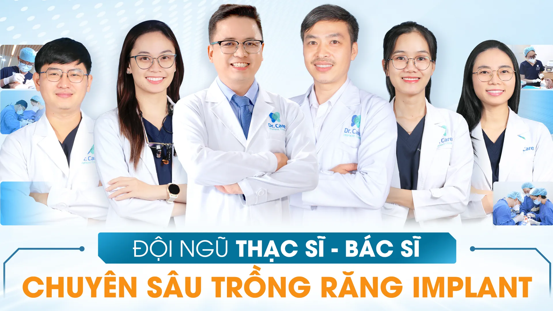 Professional team of dentists at Dr Care Dental Implant Clinic Ho Chi Minh City Vietnam