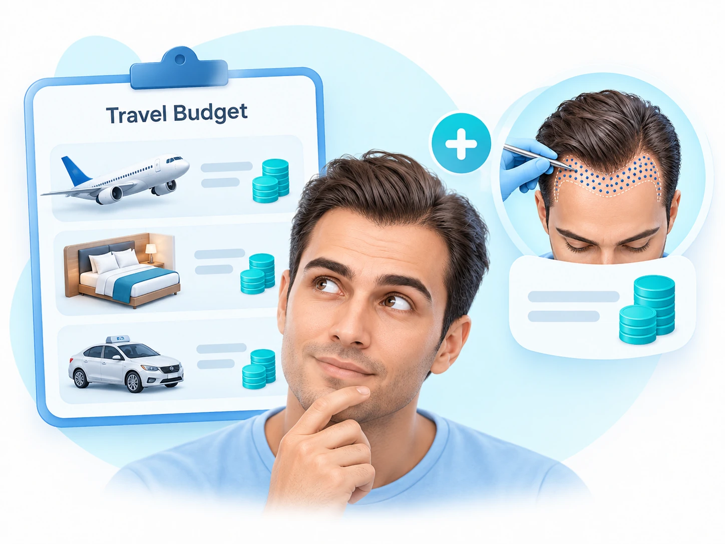 Hair transplant Ho Chi Minh City cost planning with flights, accommodation and local transport budgeted separately